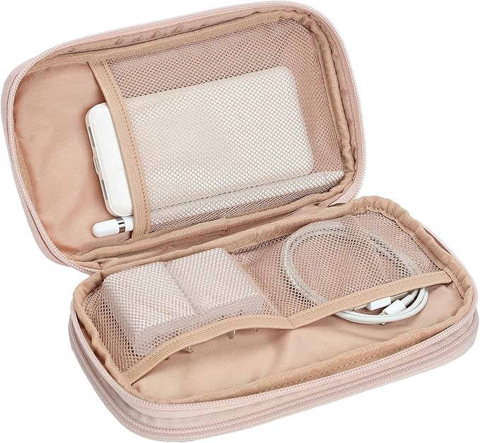 NISHEL Travel Cord Organizer Case, Double Layers Tech Electronic Bag, Essentials - Image 4
