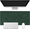 Golden Tropical Leaf Large Gaming Mouse Pad, Waterproof Desk Mat by EOBKLAX