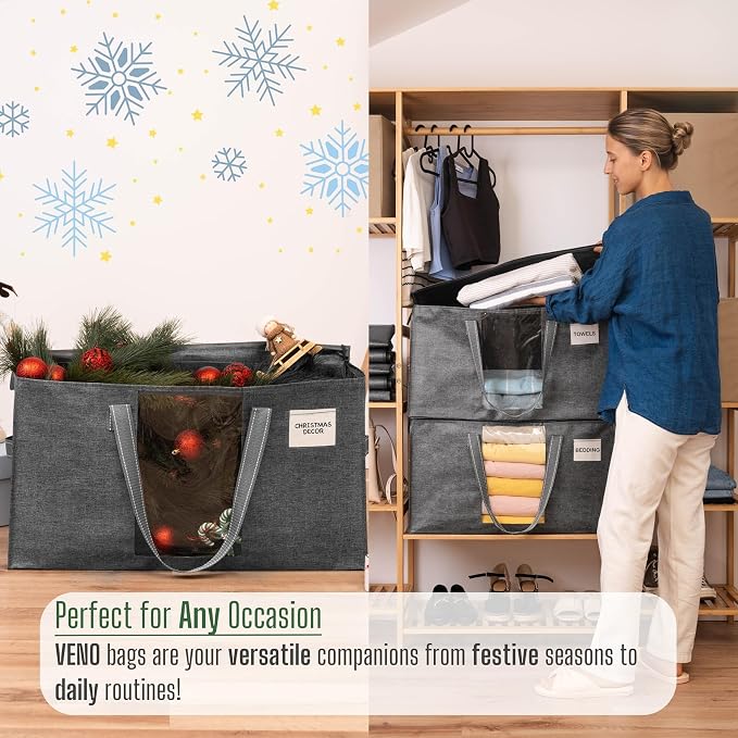 VENO 10 Pack Moving Bags, Comforter and Blanket Storage Bags - Image 7