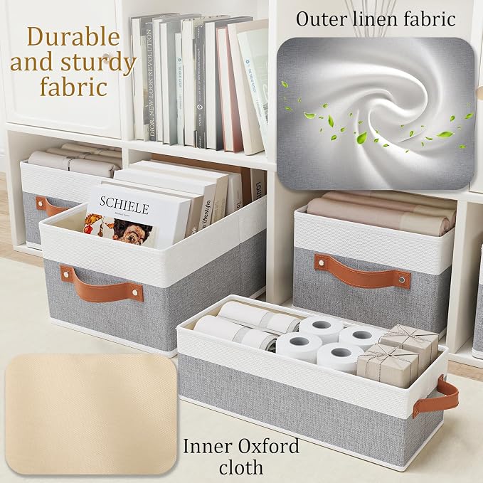 OUTBROS Storage Bins, Foldable Storage Baskets - Image 6