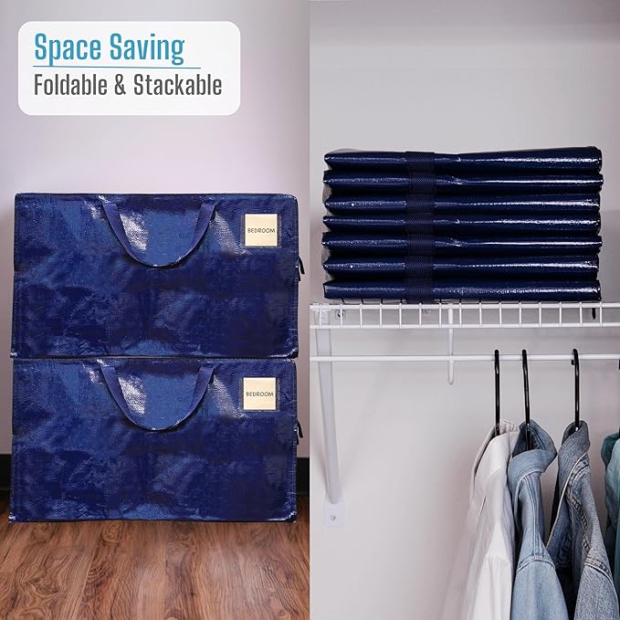 VENO 10 Pack Moving Bags and Large Christmas Decoration Storage Bins - Image 8