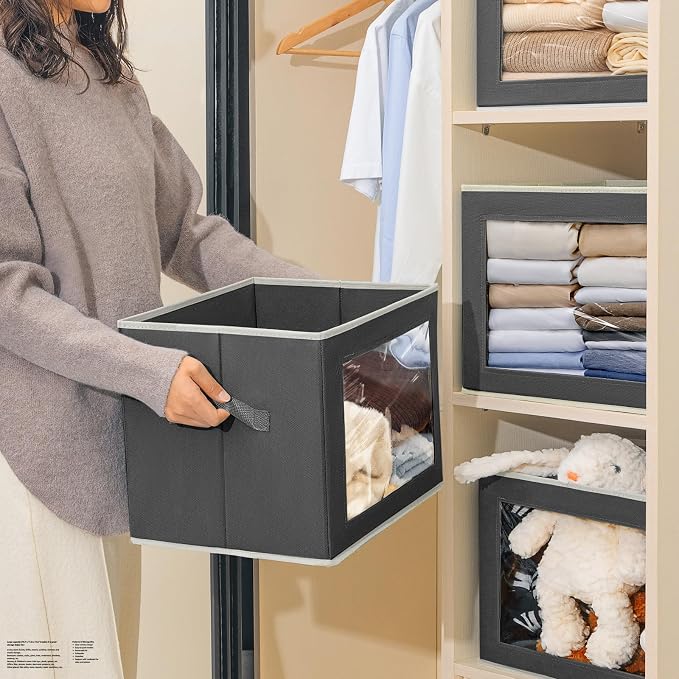 Stackable Storage Bins with Lids - Image 4