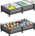 Wisuce Bamboo Under Bed Storage Containers- Underbed Organizer by Wisuce