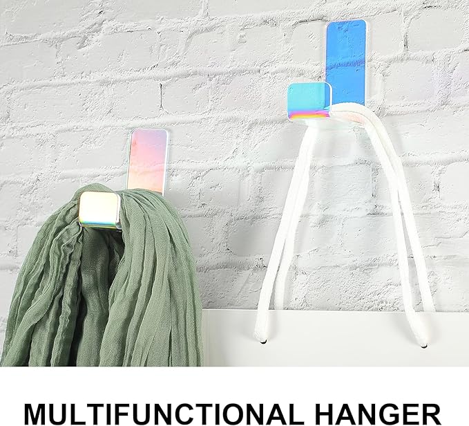 Weewooday 4 Pieces Headphone Hanger Holder Desk Adhesive Headphone Hook Wall - Image 6