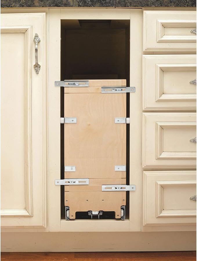Rev-A-Shelf 5" Pullout Wooden Bakeware Organizer Shelf - Image 8
