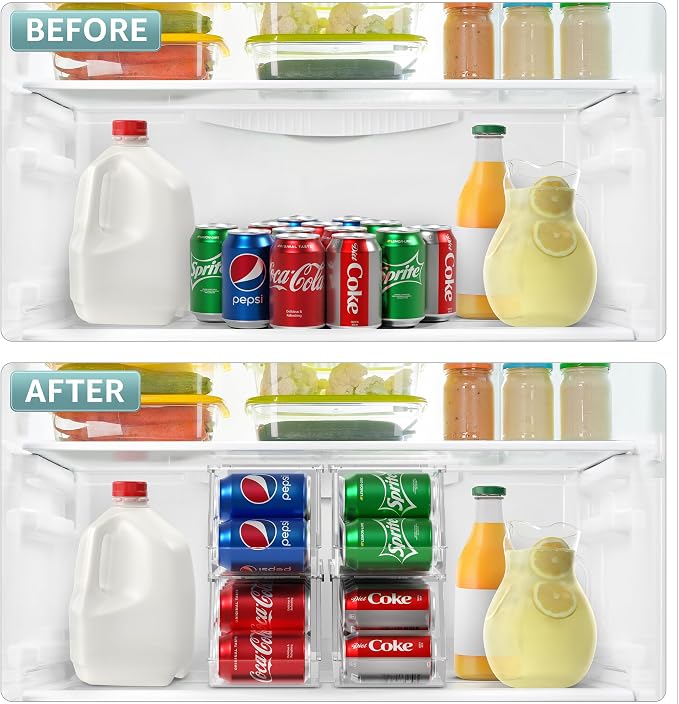 Sorbus Soda Can Organizer for Refrigerator - Image 6
