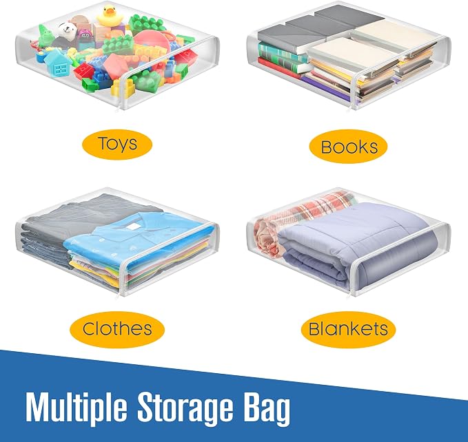 Houseables Sweater Bags Moth Proof, Clothing Storage Bags, - Image 4