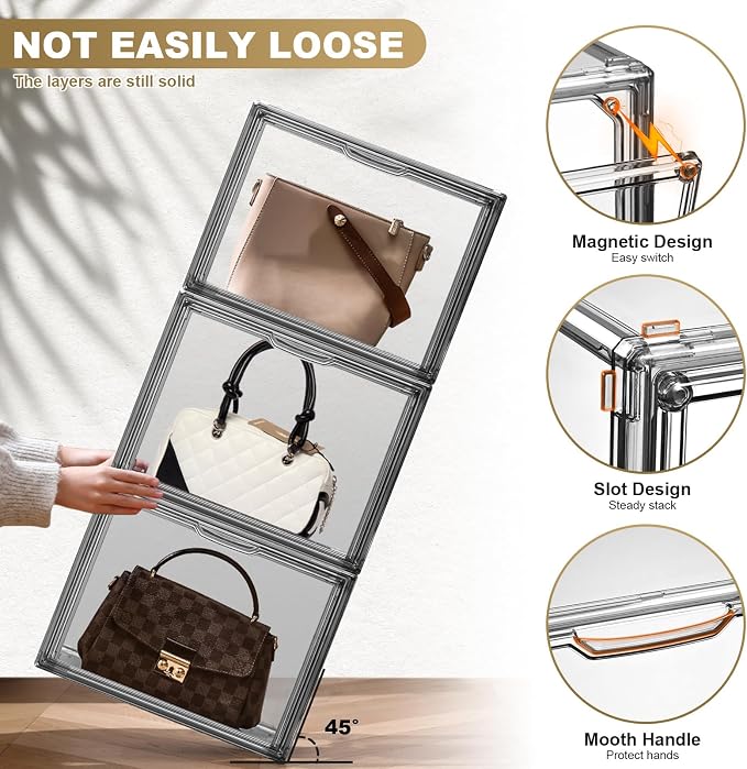4 Pack Handbag Storage Organizer - Image 3
