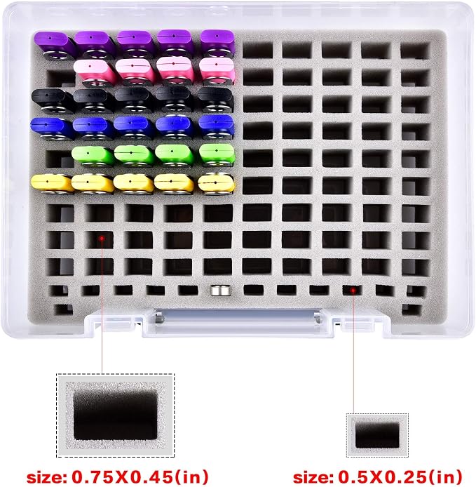 Flash Drive Case USB Memory Stick SD Card Storage Organizer- Holds 104pcs Thumb - Image 2