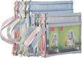 10 Pack Colored Double-Layer Mesh Zipper Pouch Bags, Nylon Building Block Sets by TrueLux