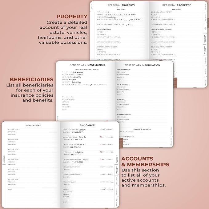 Clever Fox End of Life Planner – Final Arrangements Organizer - Image 5