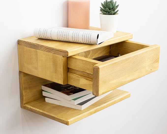 Floating Nightstand Side Accent or End Table - Image 8