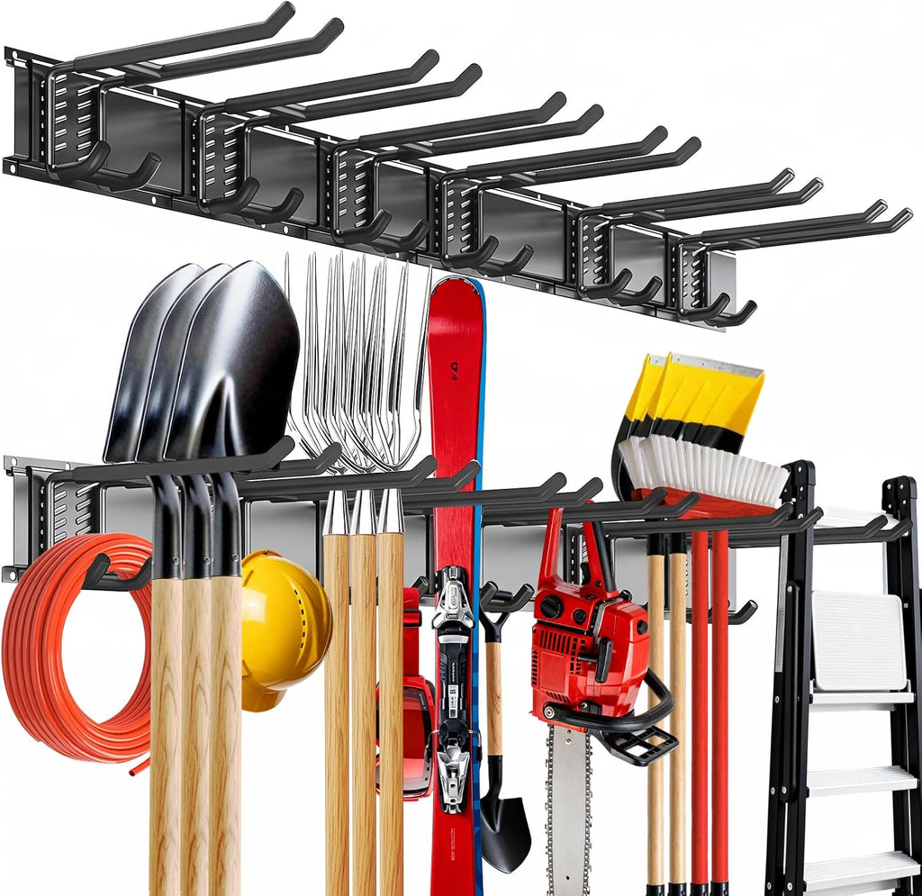 Garage Tool Organizer Wall Mount, 48inch Heavy-Duty Garage Storage