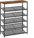 VASAGLE Shoe Rack for Entryway, 6-Tier Shoe Rack Organizer by VASAGLEbySONGMICSHOME