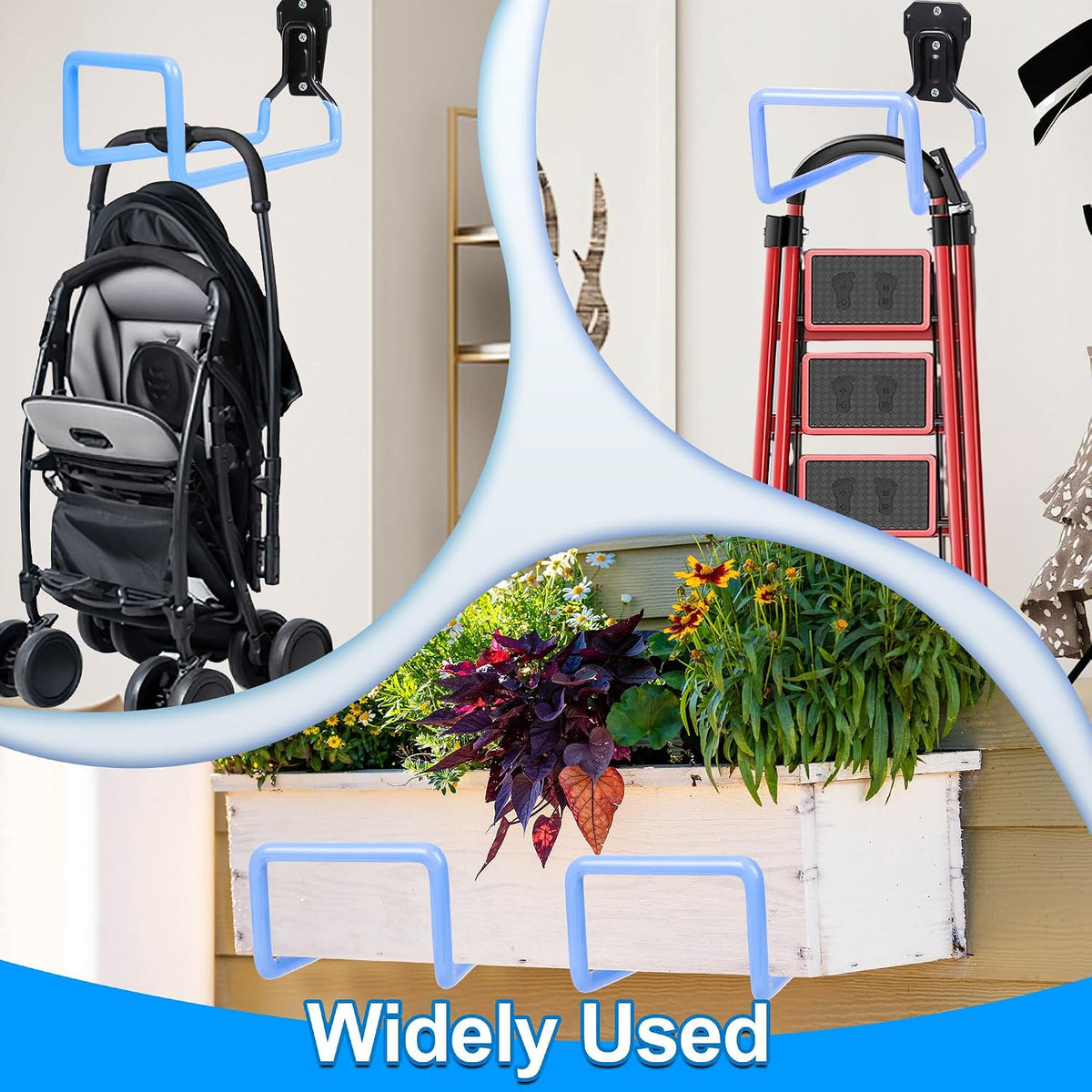 Hose Hanger Wall Mount Garden Hose Storage Water Hose Holders for