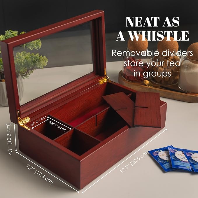 Tea Box - Luxury Wooden Tea Bag Organizer from The Apace Premier Collection - 8 - Image 3