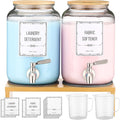 Laundry Detergent Dispenser. 0.9 Gallon Glass Laundry Soap Liquid Laundry by ZJ+Whoest