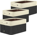 BALEINE 3 Pack Fabric Storage Bins by BALEINE