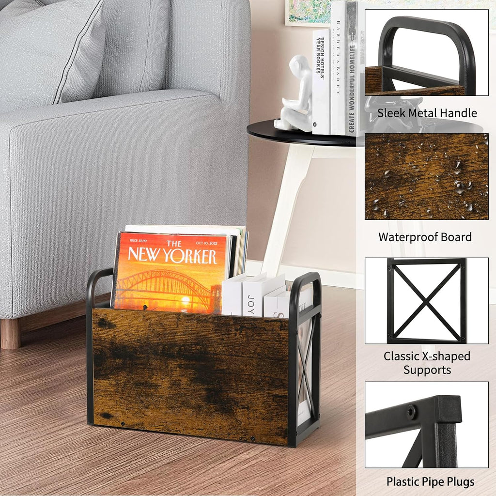 Magazine Holder, Magazine Rack Floor, Magazine Storage Basket, Folder