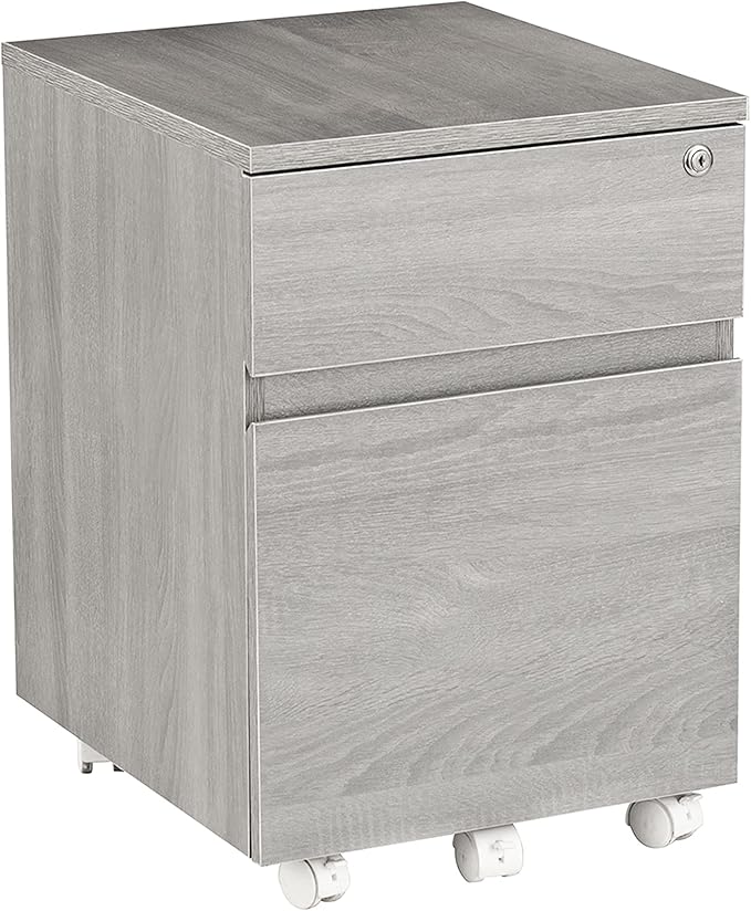 Techni Mobili Rolling Lock and Storage 2 Drawer Vertical Filing Cabinet - Image 5