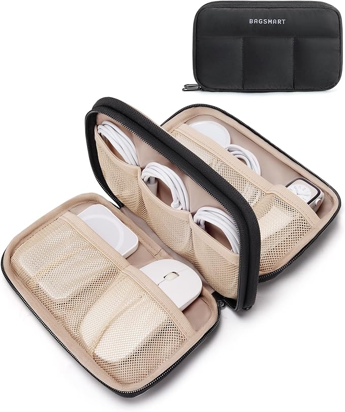 BAGSMART Electronics Organizer Travel Case, Cord Storage by BAGSMART