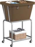 ELYKEN Laundry Cart with Wheels, Rolling Laundry Hamper with Removable Bag and by ELYKEN