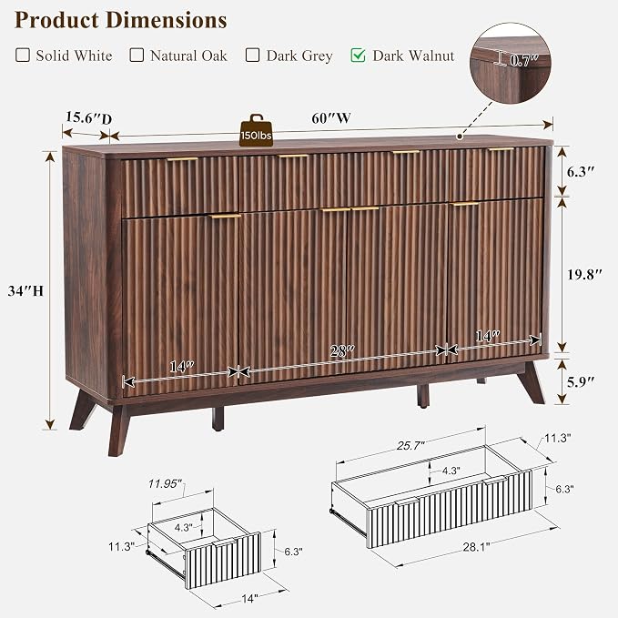 OKD Fluted Storage Cabinet - Image 2