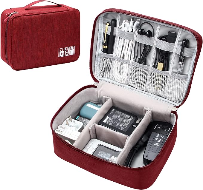 SELLYFELLY Electronics Organizer Travel Universal Cable Organizer Bag by SELLYFELLY