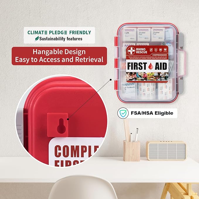RHINO RESCUE 371 Pieces OSHA All-Purpose First Aid Kit, Home & Office - Image 6