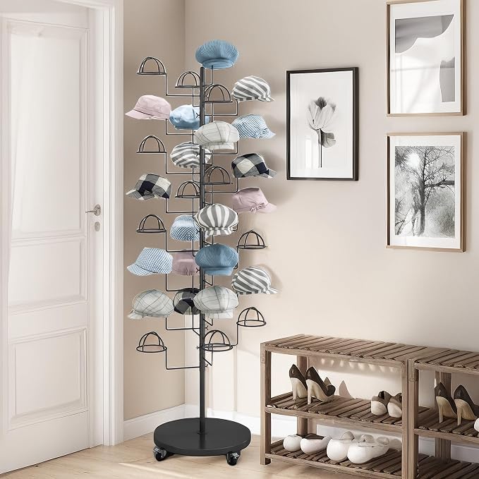 Hat Rack Stand, Metal Hats Display Stand, Standing Hat Rack, Hat Tree Stand - Image 7