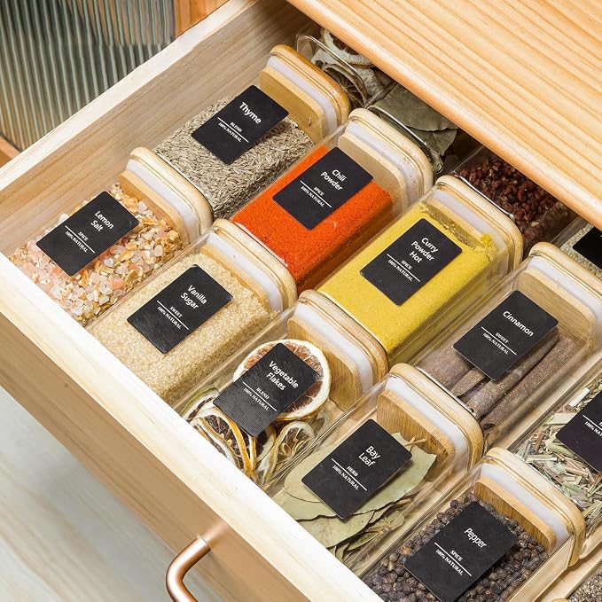 ComSaf 12Pcs Glass Spice Jars - Image 7
