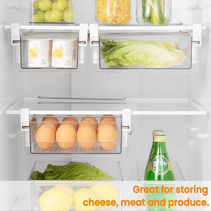 vacane Fridge Organizer Drawer, Add on Refrigerator Drawer, Fridge Storage - Image 3