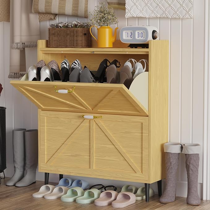 Shoe Storage Cabinet for Entryway by Unknown