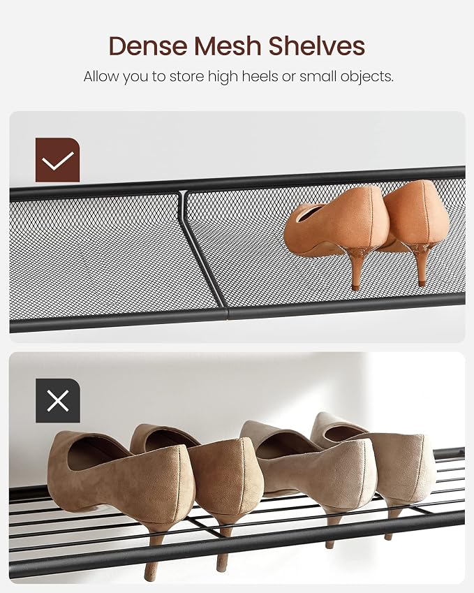 VASAGLE Shoe Rack for Entryway, 5-Tier Shoe Rack Organizer - Image 4