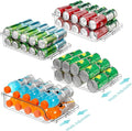 4 Packs Clear Width Adjustable Soda Can Organizer by BingoHive
