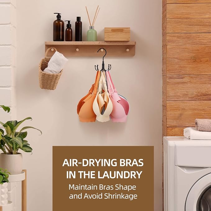 ZEDODIER Belt Hanger, 4 Pack Rotatable Belt Rack Closet Accessories Organizer - Image 7