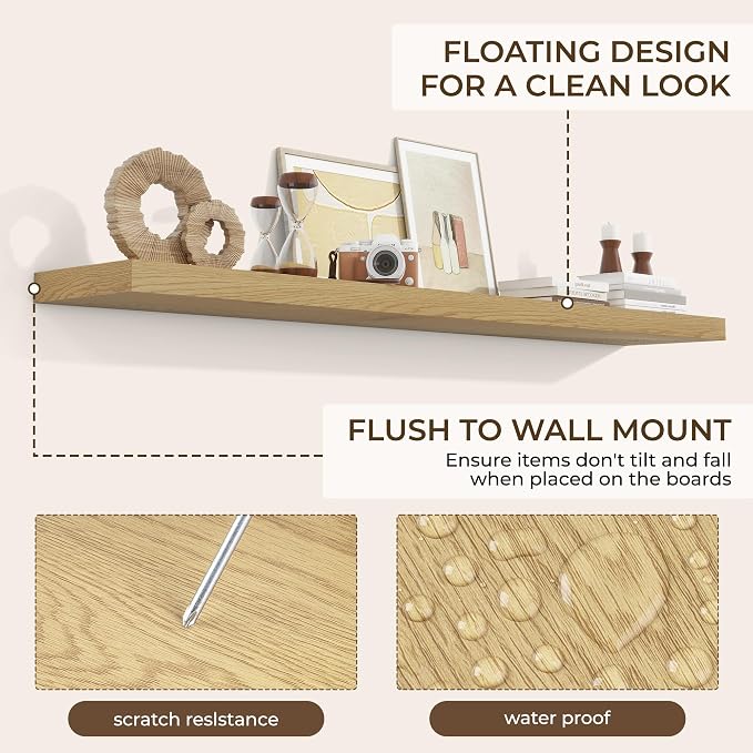 RICHFOCUS 72Inch Floating Shelves - Image 4