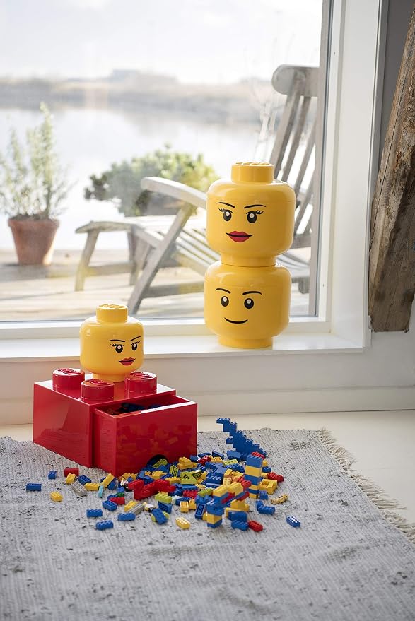 Room Copenhagen, Lego Storage Heads Stackable Storage Container - Image 8