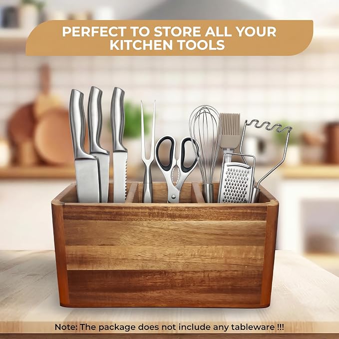 Dstuff Large Kitchen Utensil Holder Organizer - Image 5