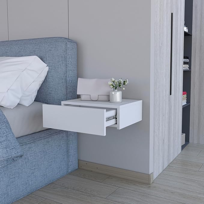 Floating Nightstand Milano, Compact Wall Mounted Bedside Table - Image 5