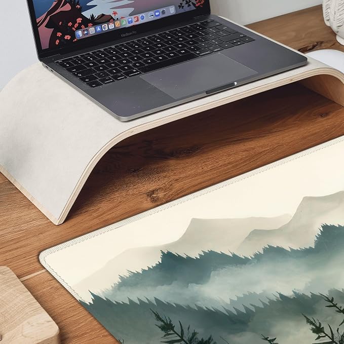 Misty Forest Large Mouse Pad, Gaming Keyboard Desk Pad, Extended Mouse Mat - Image 8