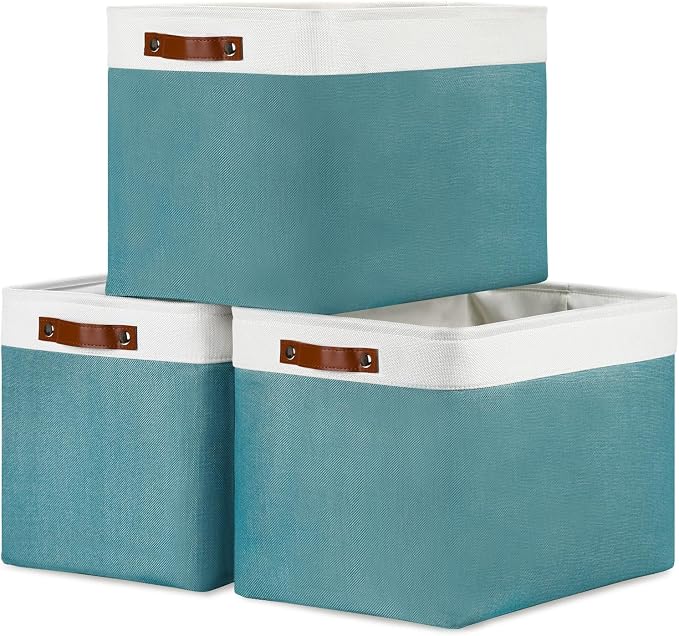 DULLEMELO Large Storage Basket, Collapsible Storage Bins Decorative Storage by DULLEMELO