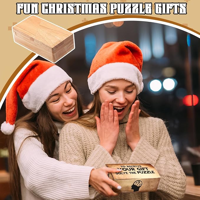 Gejoy Secret Puzzle Box Cash Gift Wooden Puzzle Box - Image 6