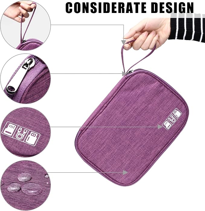 CILLA Travel Cord Organizer Case, Portable Waterproof Storage Bag - Image 4