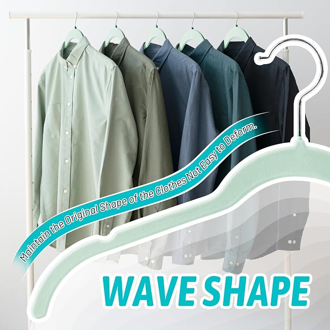30 Pack Velvet Hangers – Non-Slip Slim Clothes Hangers - Image 4