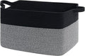 Goodpick Large Woven Blanket Basket 21.6" x 14.9" x 11.8" Storage Baskets by Goodpick