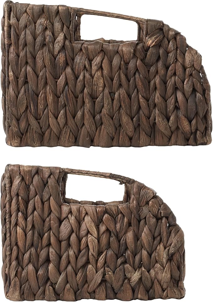 Casafield Set of 2 Water Hyacinth Pantry Baskets - Image 4