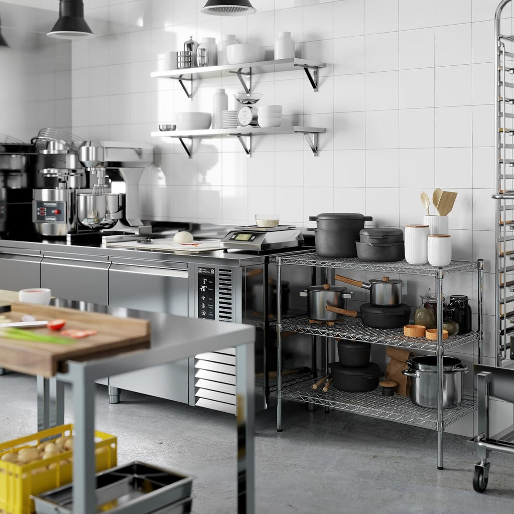 18" Deep x 36" Wide x 34" Height Wire Shelving Kit | 3-Tier | NSF
