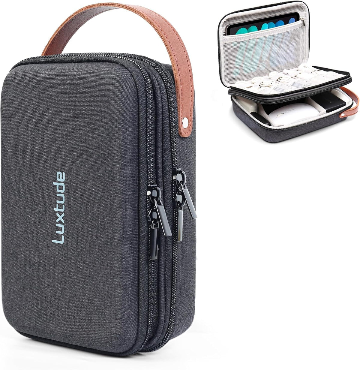 Electronics Organizer Travel Case, Portable Tech Bag for