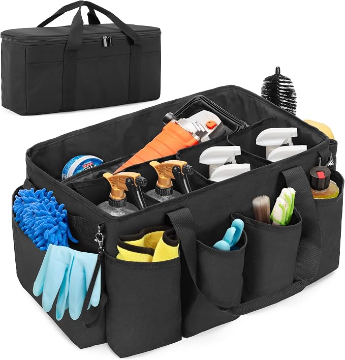 Detailing Bag with Polisher Carry Bag, Large Detail Car Care Box by HODRANT
